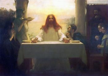 帕斯卡 阿道夫 讓 達仰 佈弗萊 Christ and the Disciples at Emmaus 帕斯卡 阿道夫 讓 達仰 佈弗萊 Christ and the Disciples at Emmaus